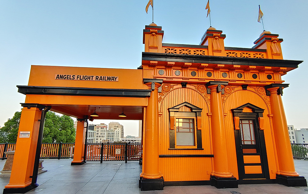 Angels Flight Railway, Los Angeles, by Laurie Stevens