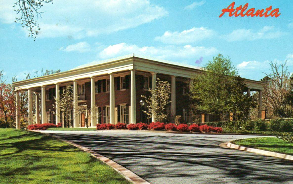 Governor's mansion, postcard, Atlanta, GA