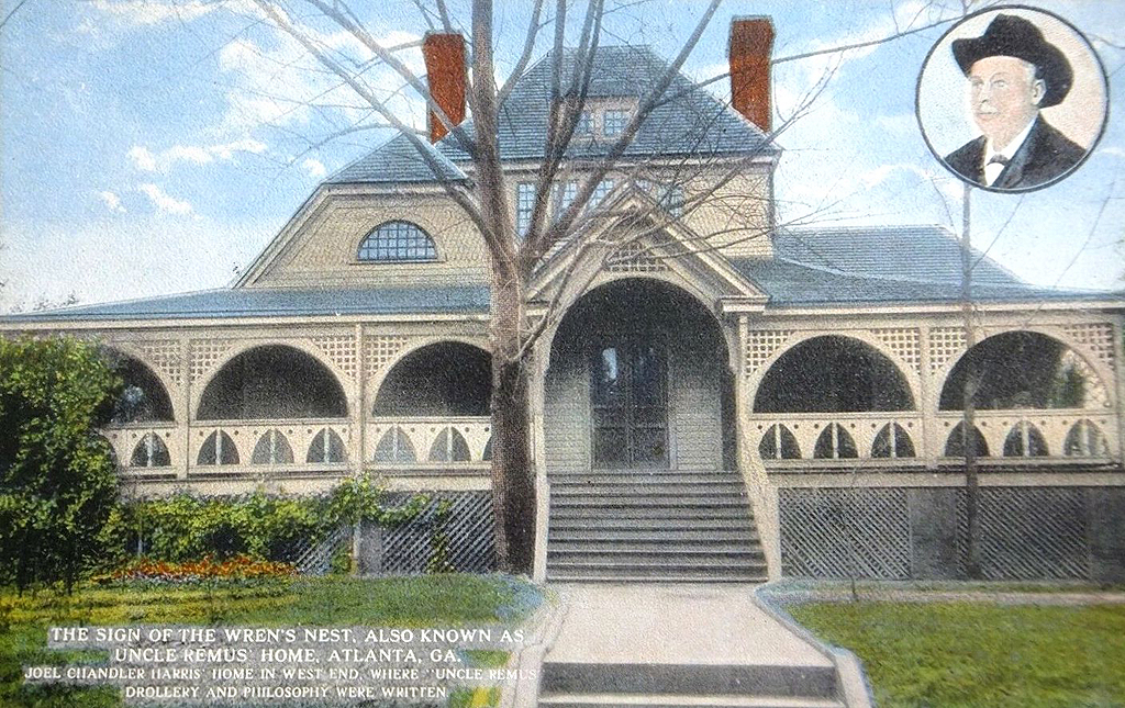 The Sign of the Wren's Nest / Uncle Remus' Home, postcard, Atlanta, GA