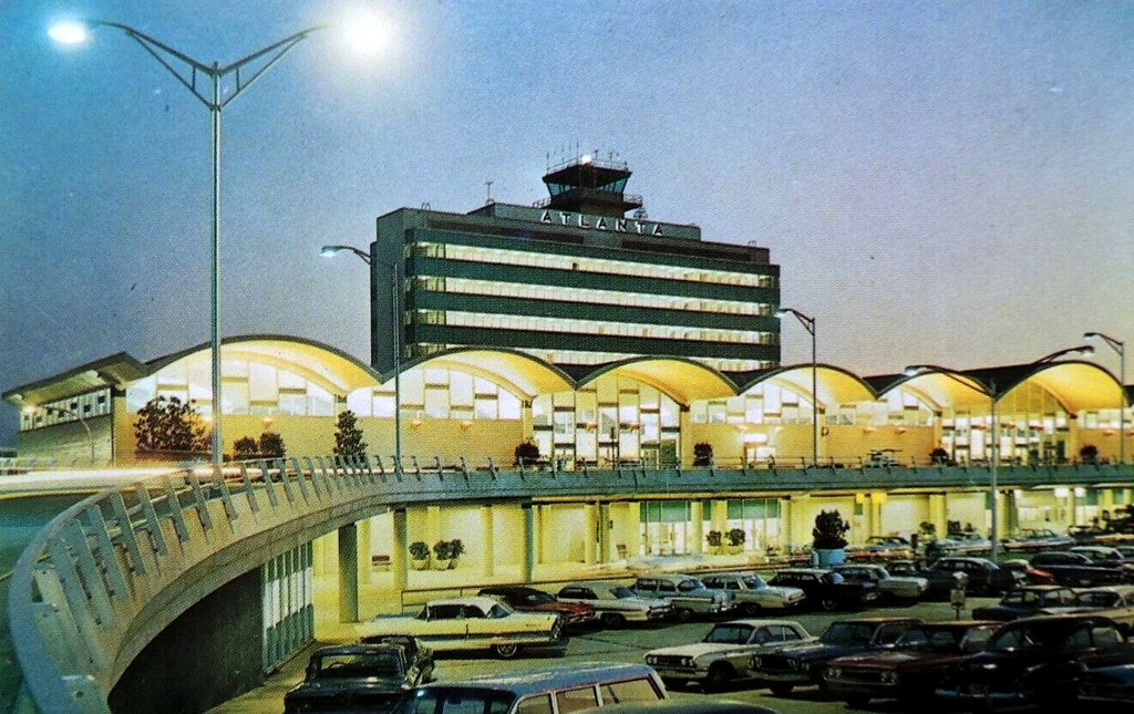 Atlanta Airport Terminal Building, postcard, Atlanta, GA
