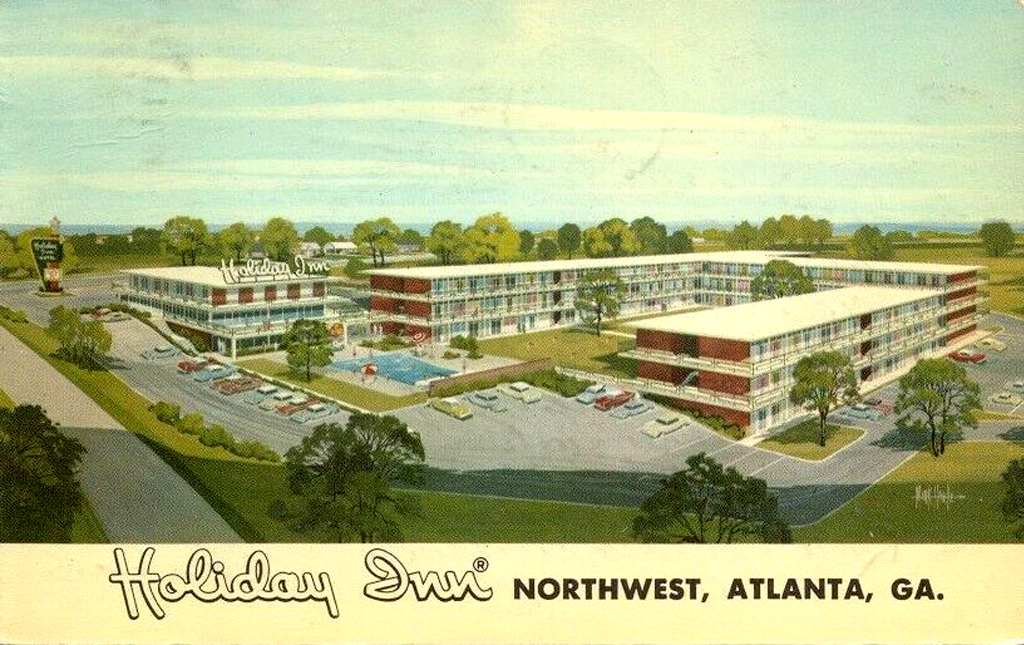 Holiday Inn Northwest, postcard, Atlanta, GA