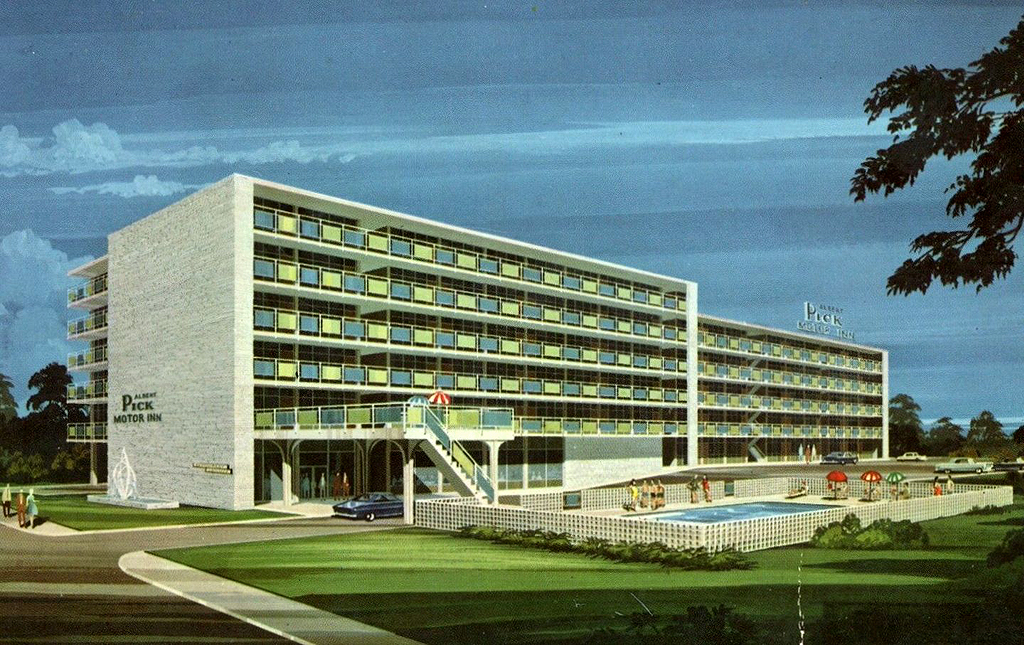 Albert Pick Motor Inn, postcard, Atlanta, GA