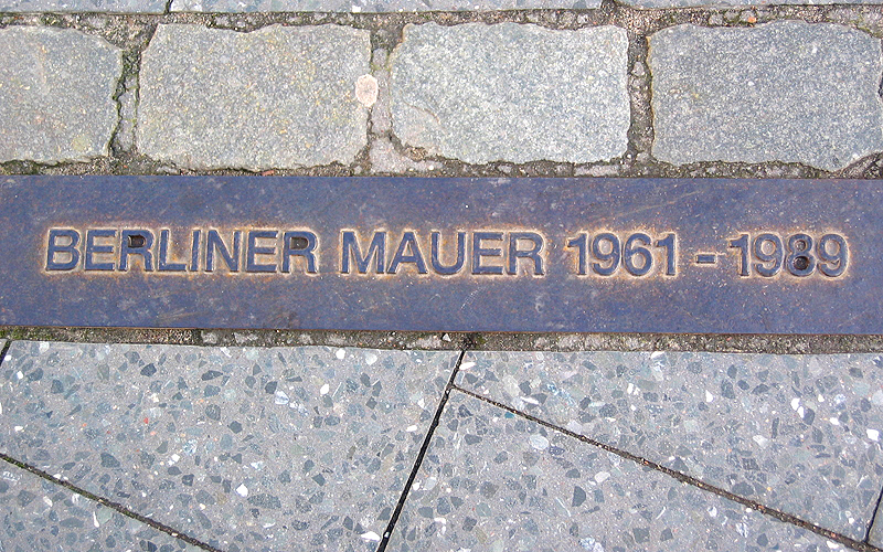 Berlin Wall marker, Berlin, Germany